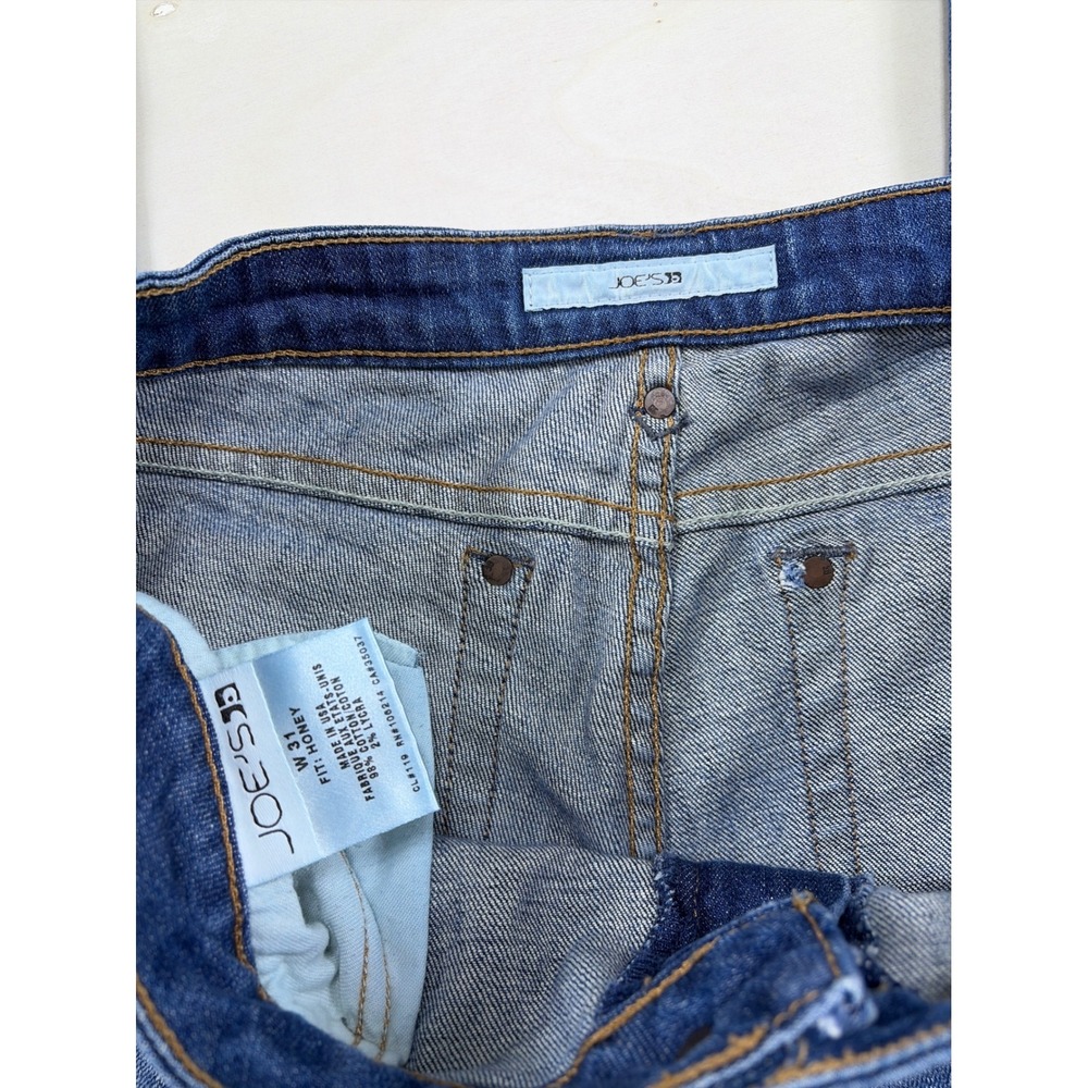 Joes Jeans Honey Bootcut Blue Denim Stretch Jeans Womens 31 Curvy Mid Rise - Picture 3 of 7